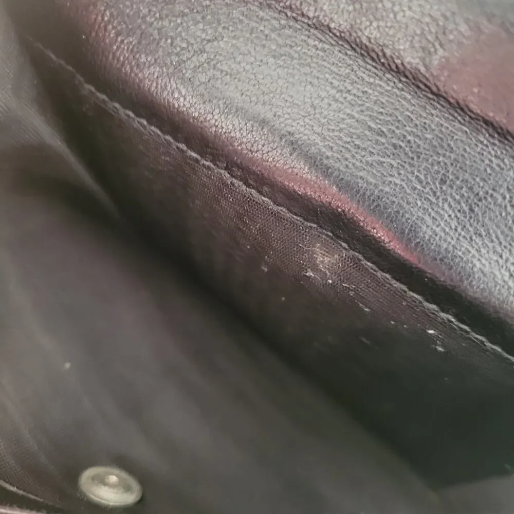PRADA Portafogilo Donna Nero‎ Black Nappa Leather Wallet Large Envelope Medium